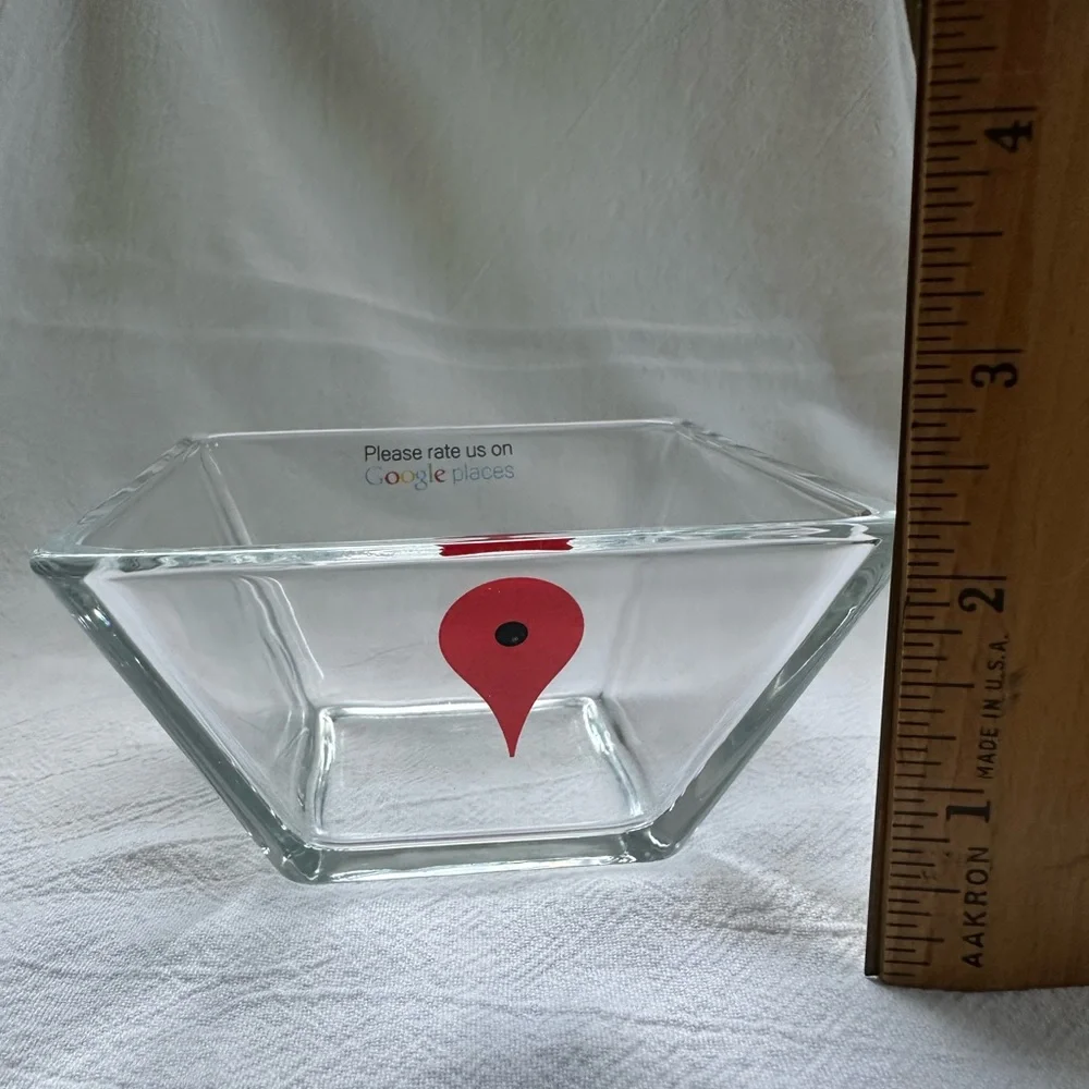 Rare “Please Rate Us On Google Places” Google Maps Pin Nibbles/Paperclips Bowl